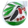 Robin Stained Glass Ring Suncatcher Bird - Image 4