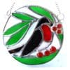 Robin Ring stained glass suncatcher handmade joysofglass