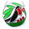 Robin Stained Glass Ring Suncatcher Bird - Image 2