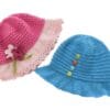 Knitting Pattern-2 Sun Hats, 0-7 years, lightweight cotton DK
