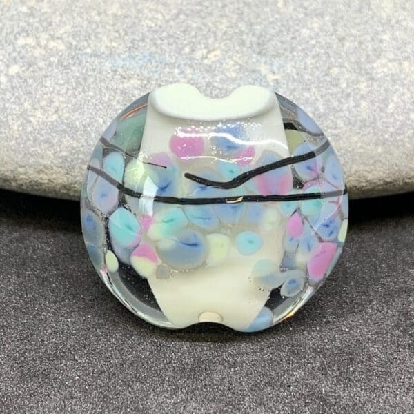 Pretty Pastels, lampwork Focal Bead