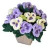 Knitting Pattern-Pot of Dasies, flower display, DK