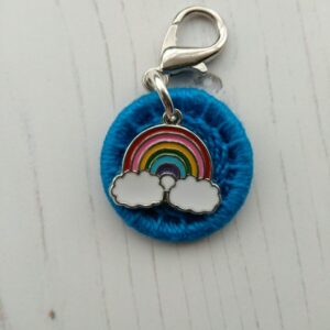 Dorset Button with rainbow charm