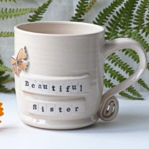 Beautiful Sister Stoneware Handmade Ceramic Mug
