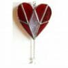 Diamond Heart Stained Glass Suncatcher - Image 3