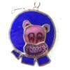 Hippo Suncatcher stained glass hippopotamus - Image 2