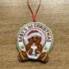 Baby's first Christmas tree decoration - baby girl