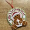 Baby's first Christmas tree decoration - baby girl - Image 2