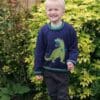 Knitting Pattern-T-Rex Sweater, 2-7 years, DK - Image 3