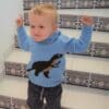 Knitting Pattern-Dinosaur Hoodie, T-Rex, 2-12 years, Aran - Image 4