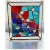 Treasure Chest Suncatcher Stained Glass Handmade Abstract - Image 2