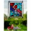 Treasure Chest Suncatcher Stained Glass Handmade Abstract - Image 3