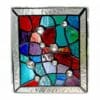 Treasure Chest Suncatcher Stained Glass Handmade Abstract - Image 4