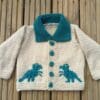 Knitting Pattern-Dinosaur Jacket, 1-11 years, T-Rex, Chunky - Image 2