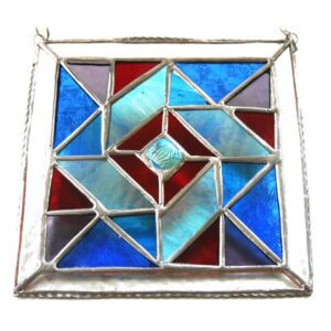 Patchwork Quilt Stained Glass Suncatcher