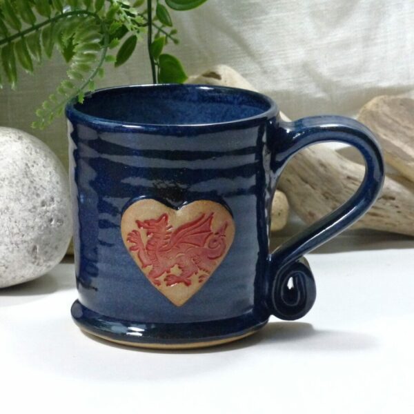 Welsh Dragon Blue Mug Wales Gift