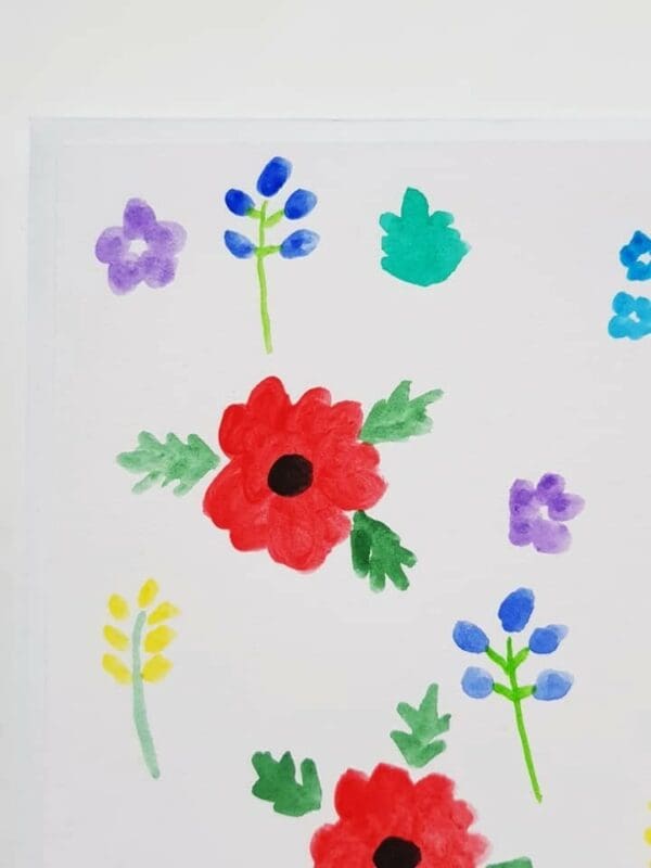 Original hand painted watercolour wild flower card - Image 2