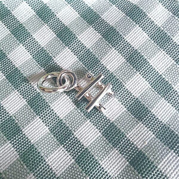 Sterling silver hashtag charm