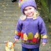 Knitting Pattern- Child's Tree Sweater, 2-10 years, Aran - Image 4