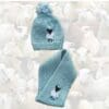 Knitting Pattern-Chunky Hat and Scarf Set with Sheep for up to 5 years - Image 4