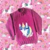 Knitting Pattern-Unicorn Sweater, 4-11 years, Chunky - Image 4