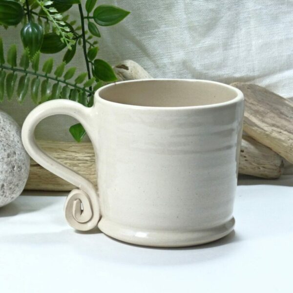 You Can Orange Butterfly Stoneware Handmade Mug Absolutely Clay