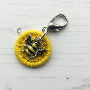 Dorset Button and Bee Charm