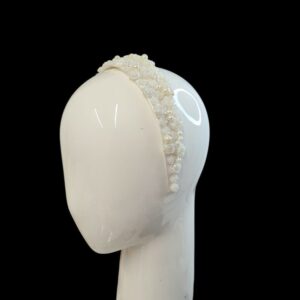 Ivory beaded headband