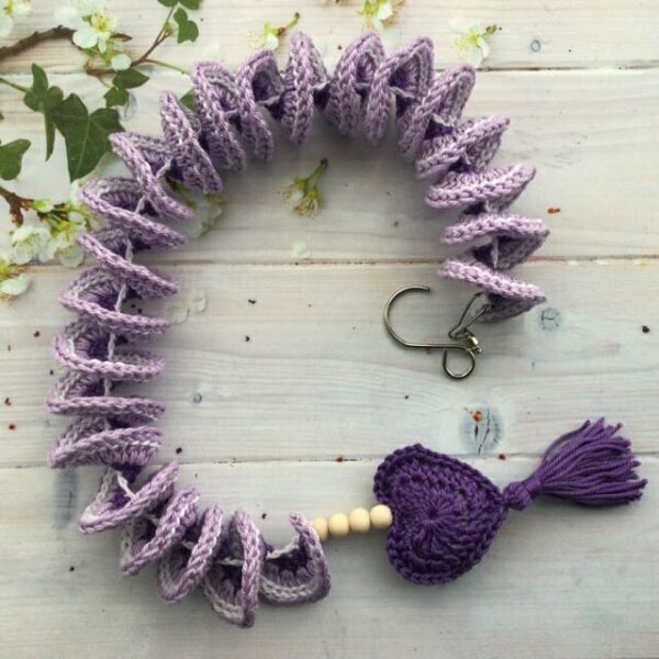 Crochet spiral wind spinner