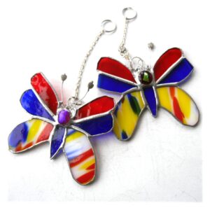 Bright Butterfly Stained Glass Suncatcher
