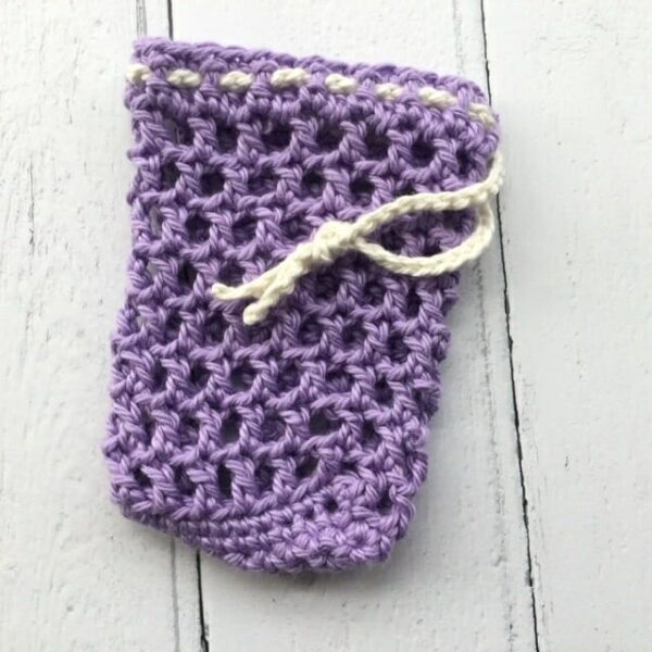 Crochet soap sack