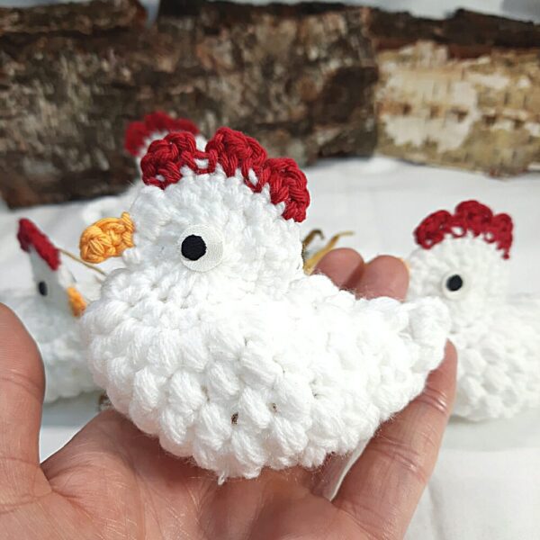 Crochet chicken chocolate egg cover