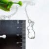 Sterling silver cute rabbit necklace