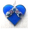 Nugget Heart Stained Glass Suncatcher Choice of Colour - Image 2