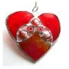 Nugget Heart Stained Glass Suncatcher Choice of Colour - Image 3
