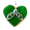 Nugget Heart Stained Glass Suncatcher Choice of Colour - Image 4