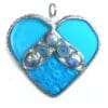 Nugget Heart Stained Glass Suncatcher Choice of Colour - Image 5