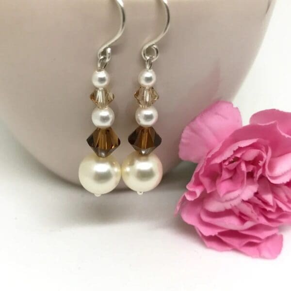 Pearl and Crystal Earrings