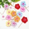 Cute crochet flower bobby pins, hair grips