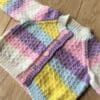 Baby cardigan to fit 0 - 6 months in pretty pastel shades