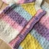 Baby cardigan to fit 0 - 6 months in pretty pastel shades - Image 5