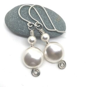 Pearl Earrings sterling silver