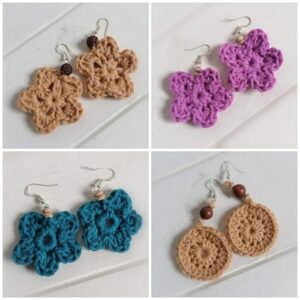 crocheted-earrings