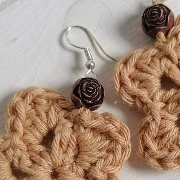 crocheted earrings