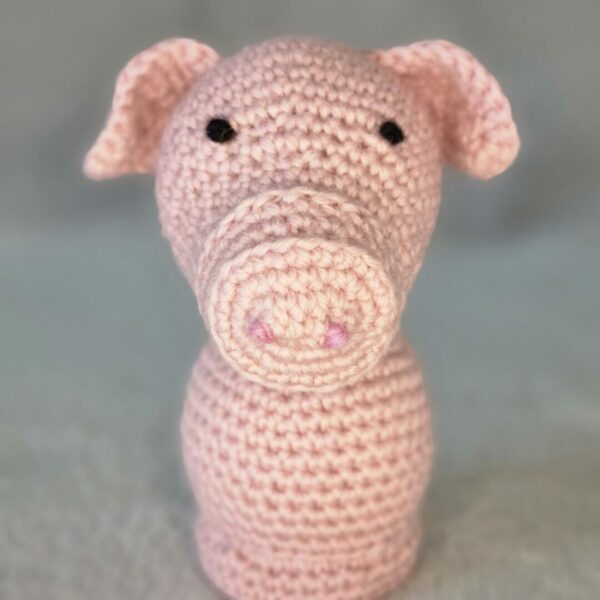 Handmade pig soft toy