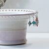 Pink and White Ceramic Earring Jewellery Bowl