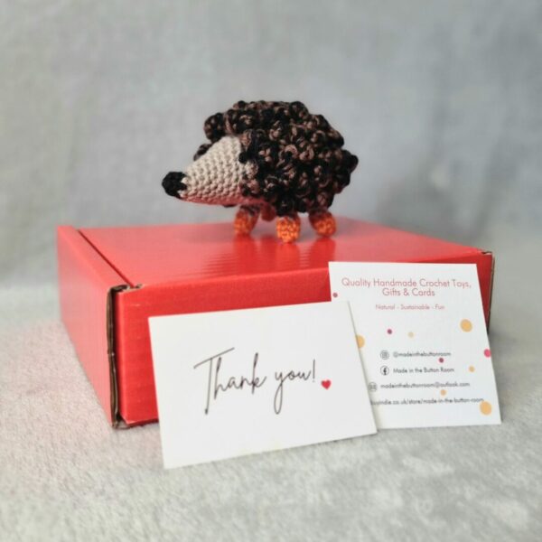 Packaging used for the hedgehog.