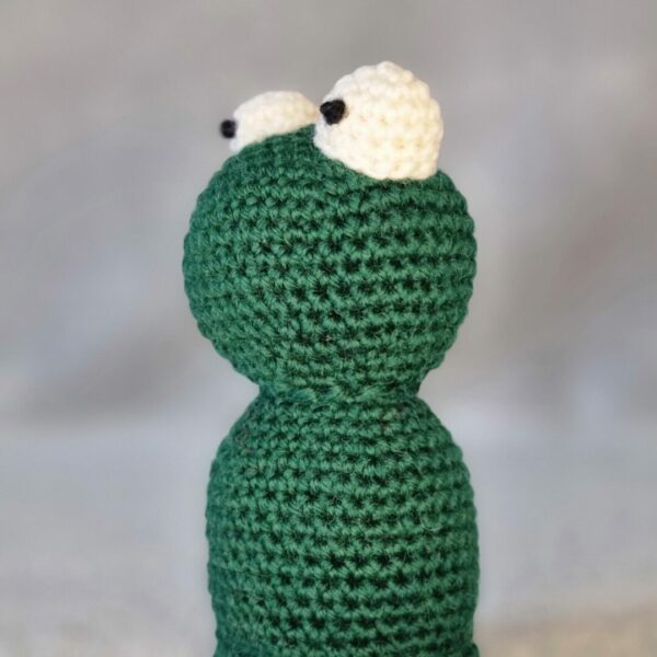 handmade crochet frog soft toy