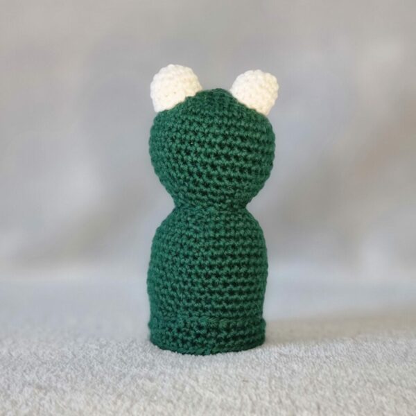 rear view/back of handmade frog