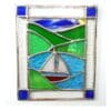 Boating Lake Stained Glass Suncatcher Picture Sailing - Image 3